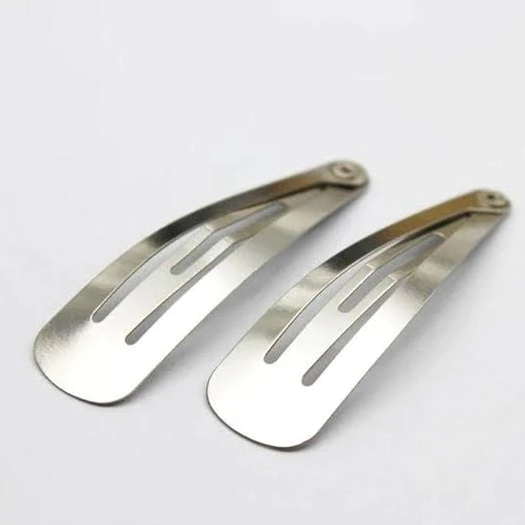 minihobievi Amigurumi Aksesuarları Gümüş-6 cm Çıtçıt Toka Aparatı Oval